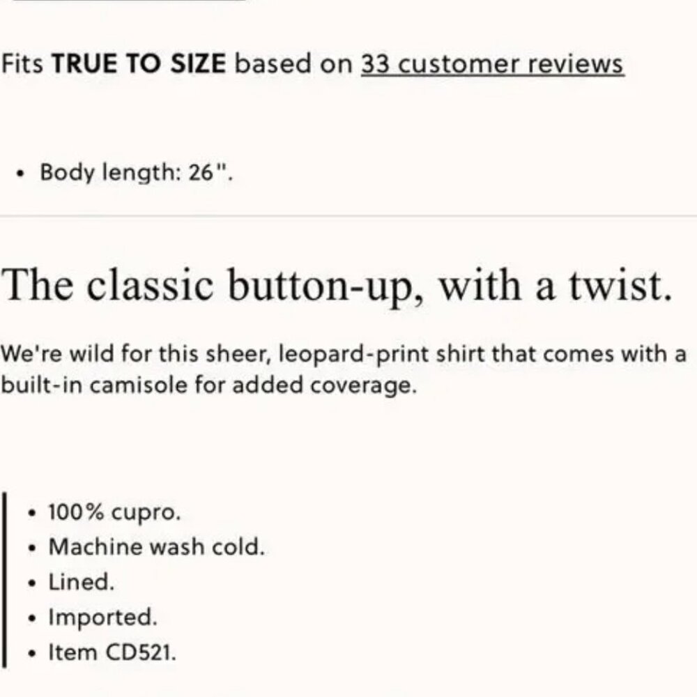 J. Crew Brown Leopard Print Sheer Button Down Shirt Size 14 - Picture 9 of 9